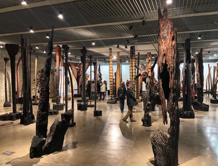 Abertura de exposição “Frans Krajcberg: por uma arquitetura da natureza” reúne especialistas e amantes da arte no MuBE