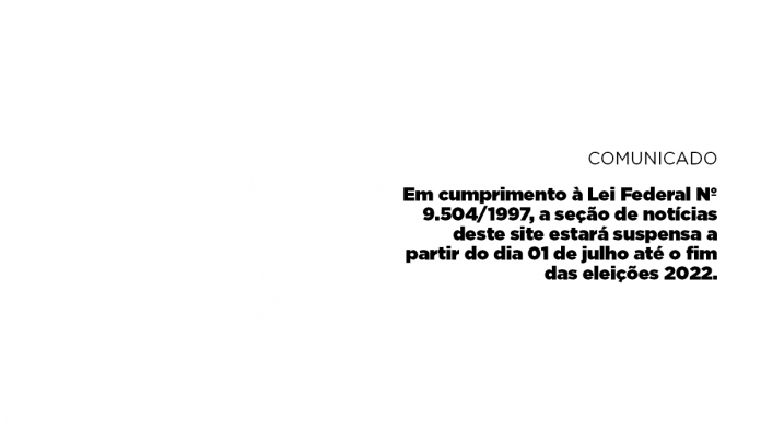 Seção de notícias suspensa no período eleitoral