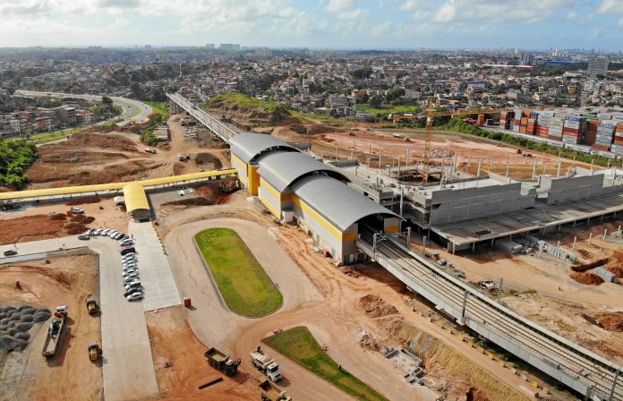 CTB vistoria obras do Tramo III do Metrô de Salvador