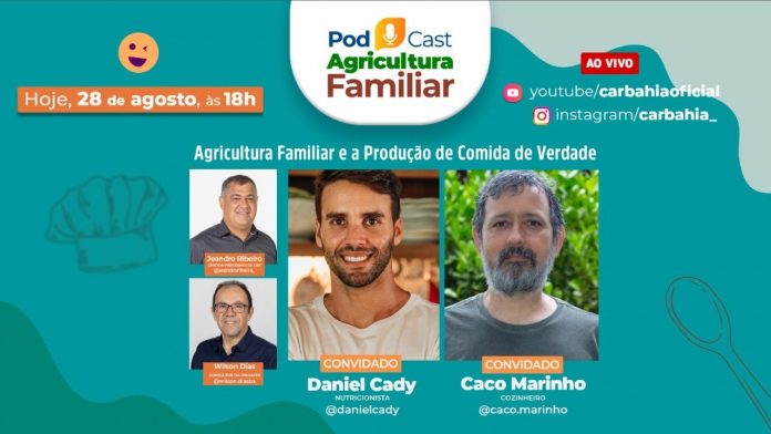 O nutricionista Daniel Cady é convidado do Podcast Agricultura Familiar desta segunda (28)