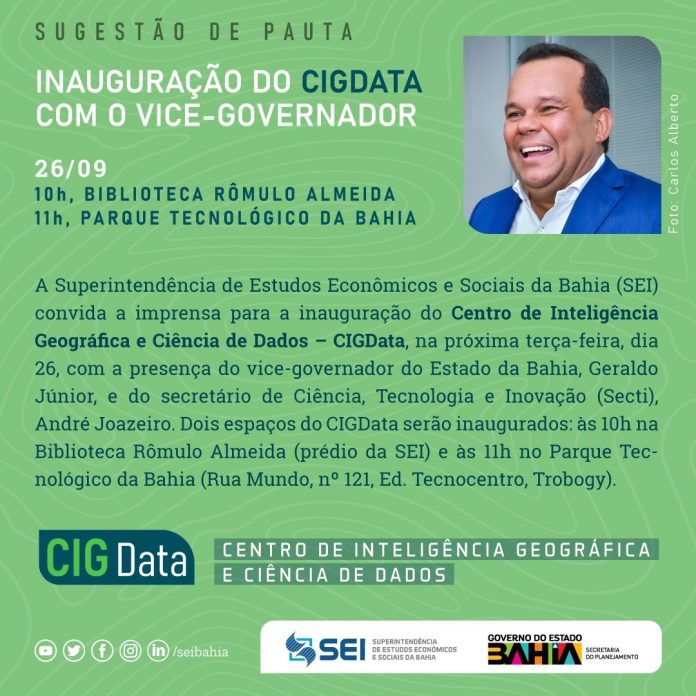 SEI inaugura dois pontos do Centro de Inteligência Geográfica e Ciência de Dados