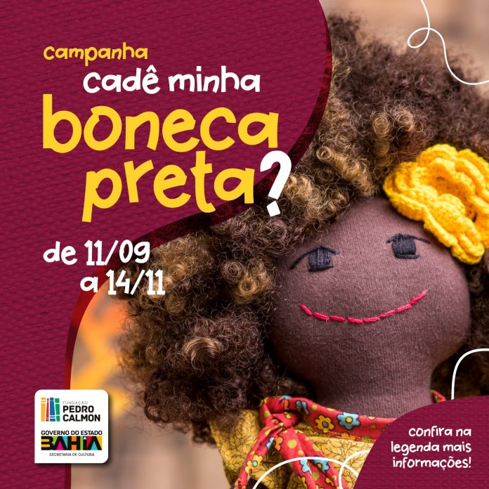 Biblioteca Juracy Magalhães Júnior em Itaparica realiza campanha ‘Cadê minha boneca preta?’