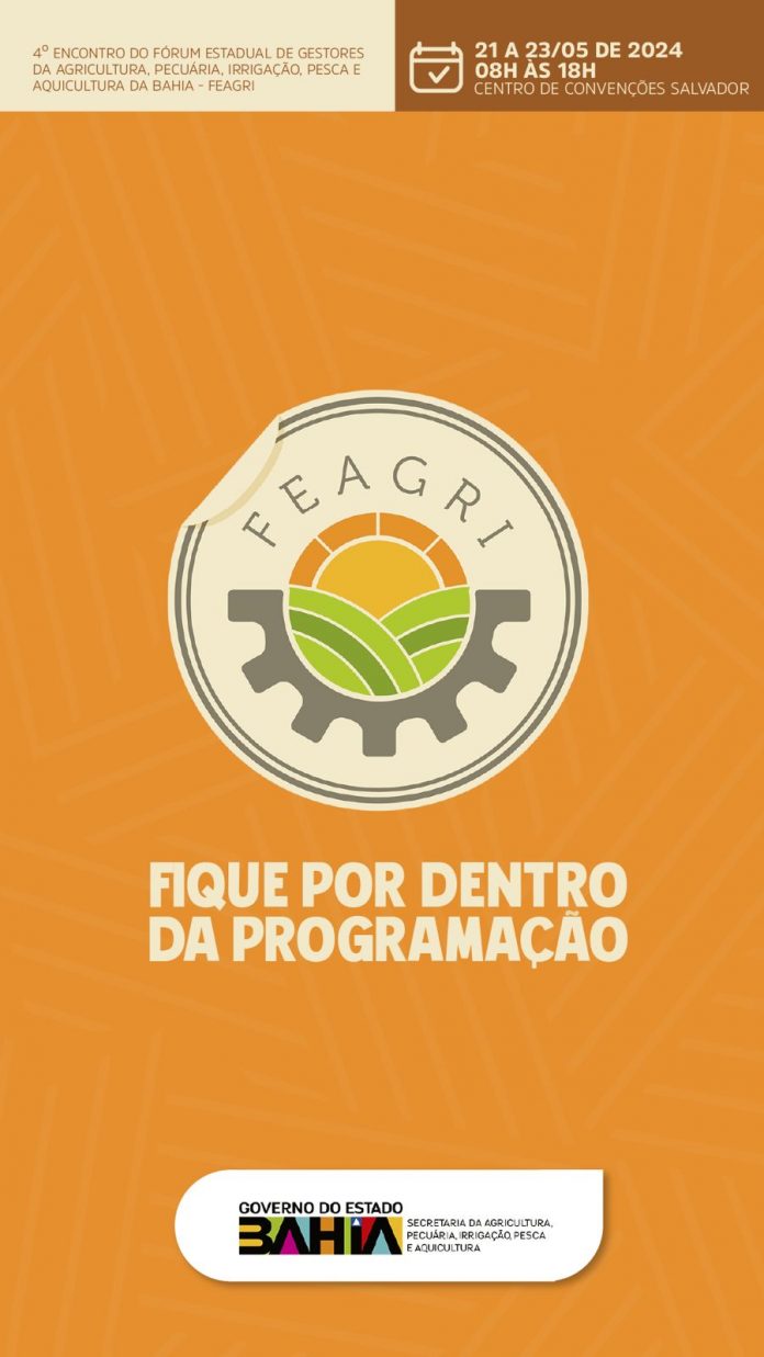 Abertura oficial do 4º Fórum de Gestores da Agricultura da Bahia será nesta quarta-feira (22), em Salvador