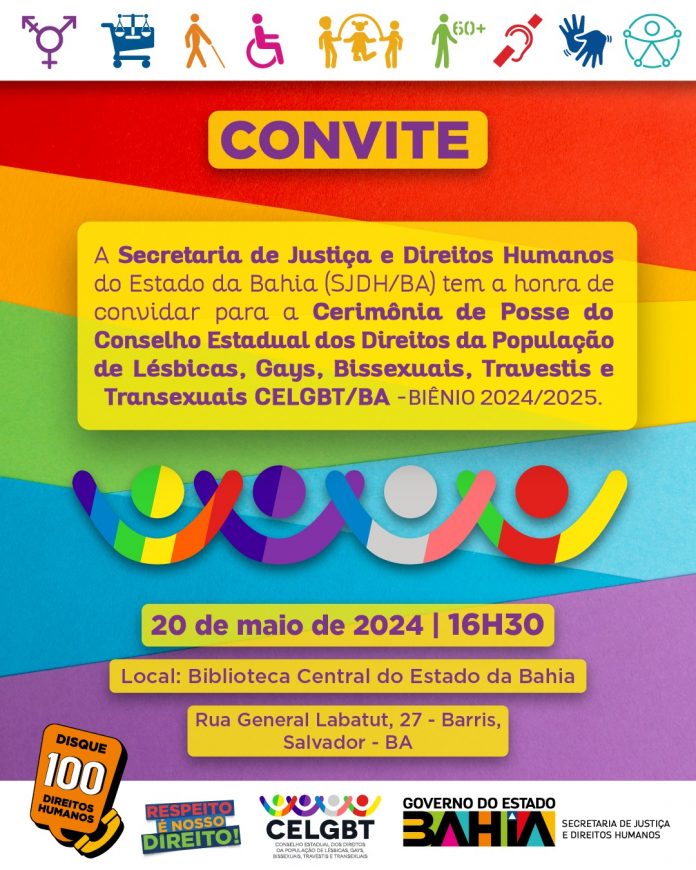 Nova composição do Conselho Estadual dos Direitos da população LGBTQIAPN+ será empossada