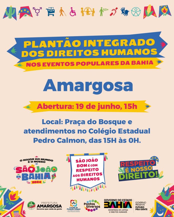 Amargosa terá Plantão Integrado dos Direitos Humanos no São João