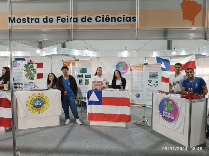 Estudantes da rede estadual apresentam projetos científicos durante a 76ª SBPC, no Pará