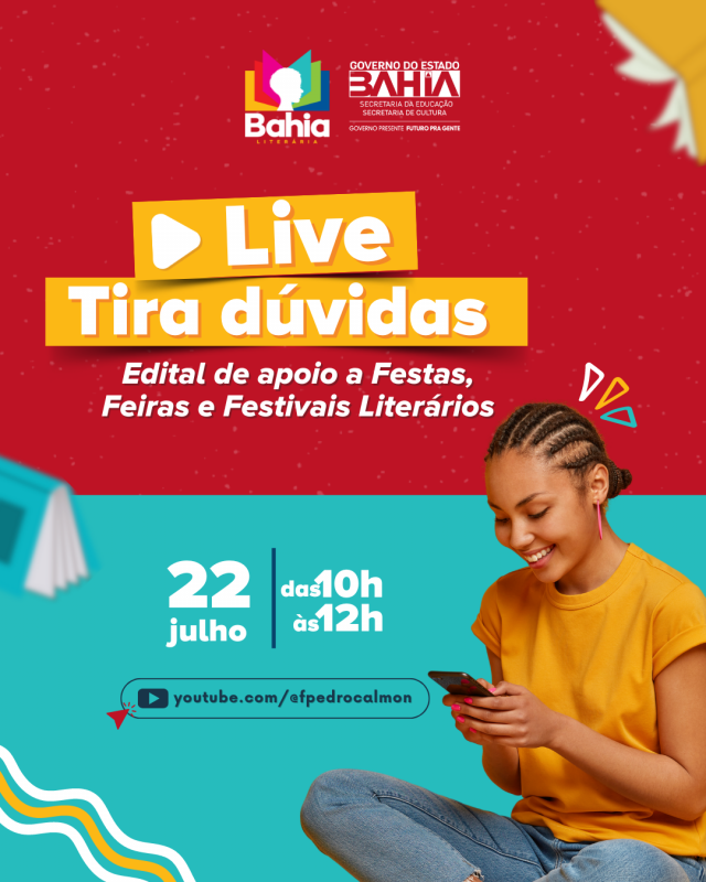 FPC promove Live Tira Dúvidas sobre o Edital de Apoio a Festas, Feiras e Festivais Literários