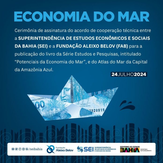 SEI e Fundação Aleixo Belov firmam acordo para edição de livro e criação do Atlas do Mar da Capital da Amazônia Azul