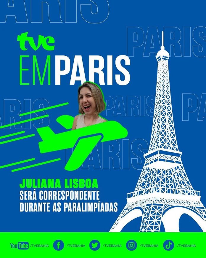 Juliana Lisboa é correspondente da TVE nas Paralimpíadas de Paris