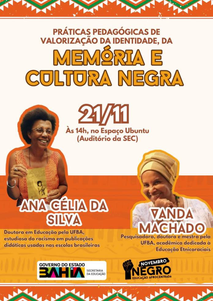 Práticas pedagógicas e racismo estarão em debate nesta quinta-feira (dia 21), no auditório da SEC